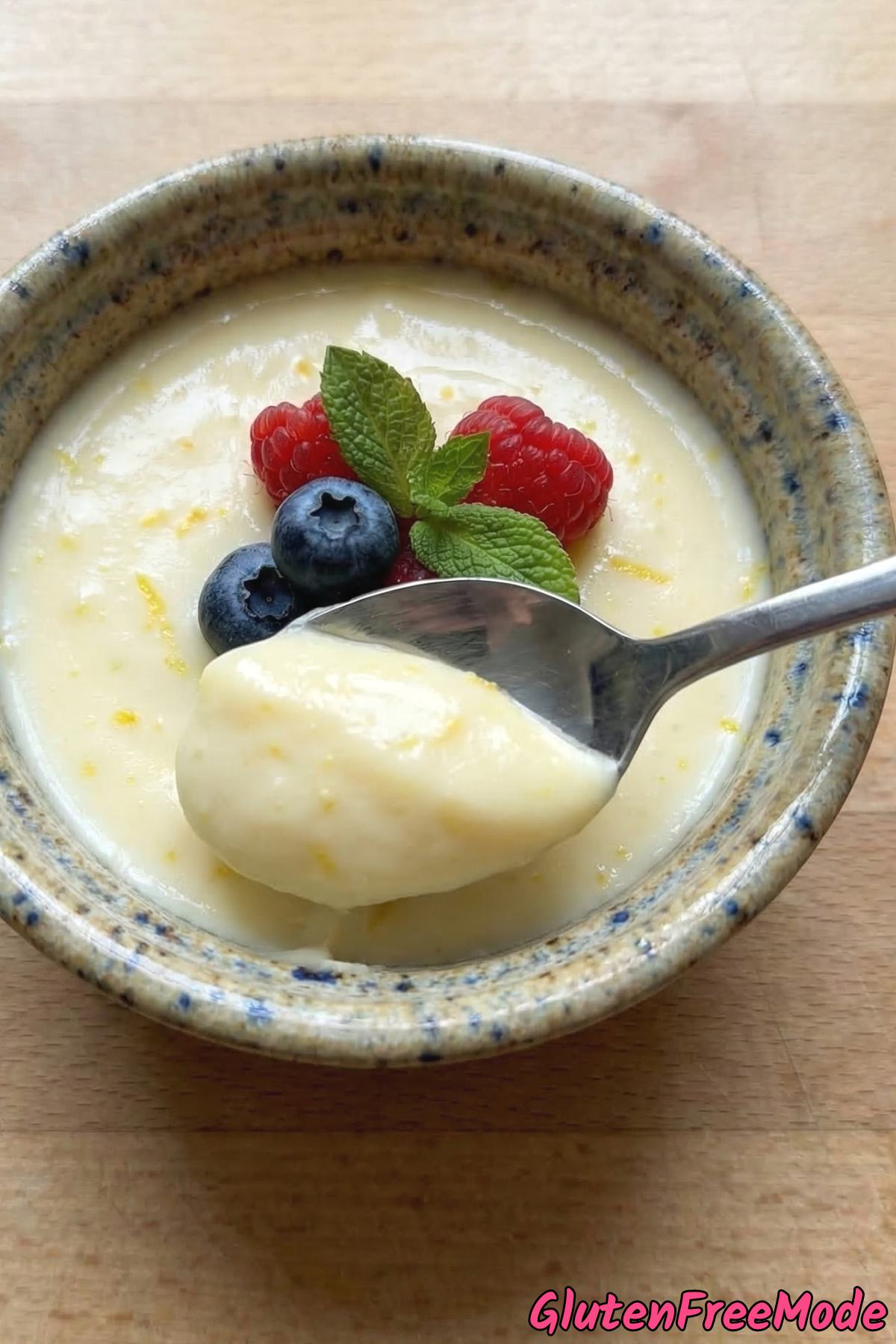 Light and tangy gluten free lemon posset
