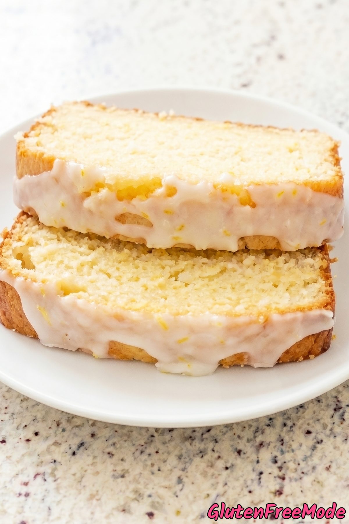 Golden gluten free lemon sugar cookie bread