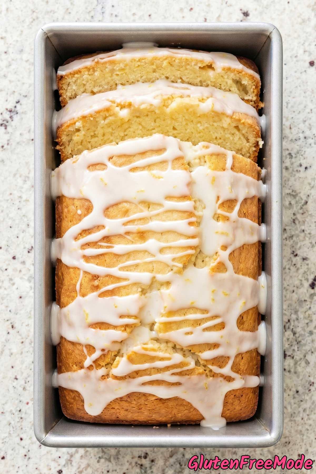 Homemade gluten free lemon sugar cookie bread