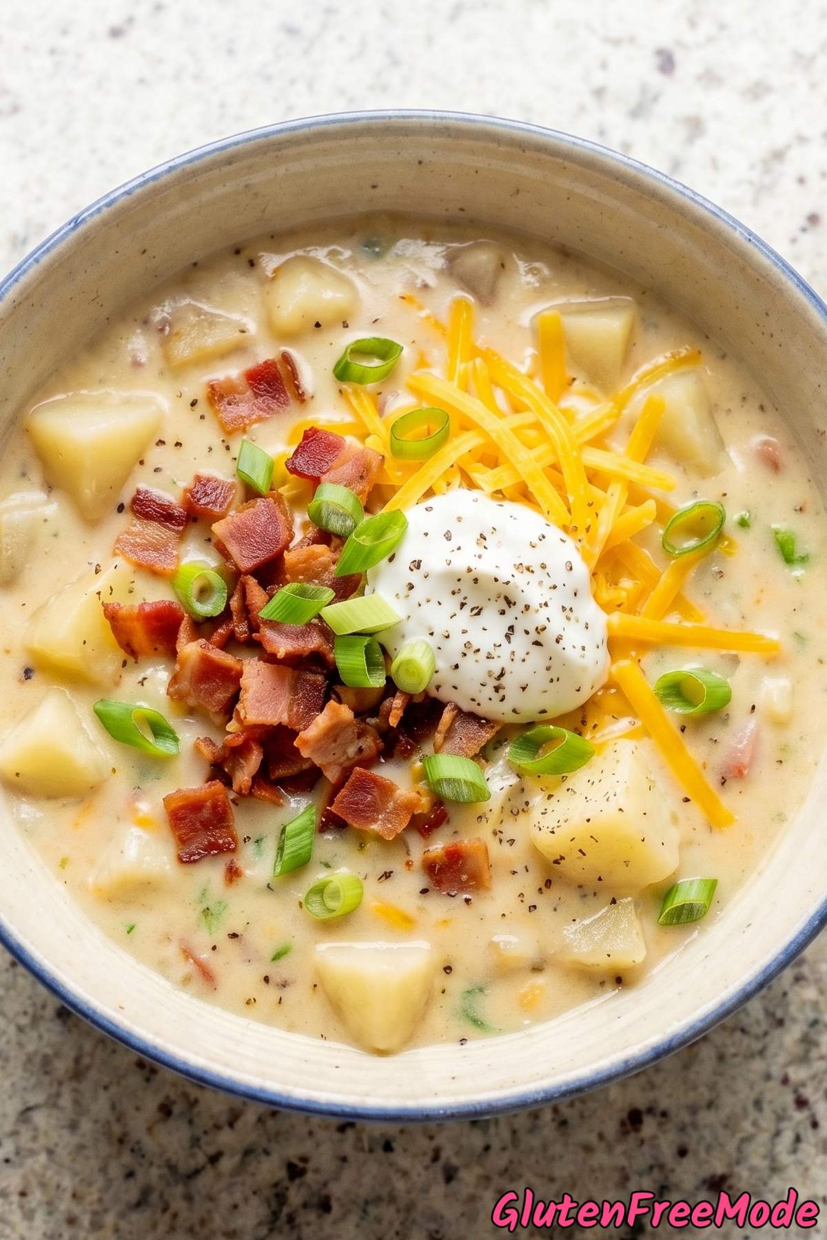 Creamy gluten free loaded potato soup