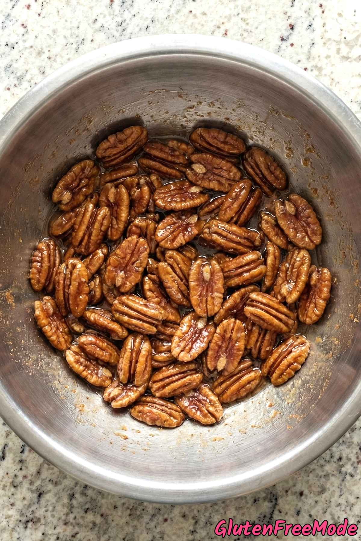 Gluten Free Maple Candied Pecans Step 2