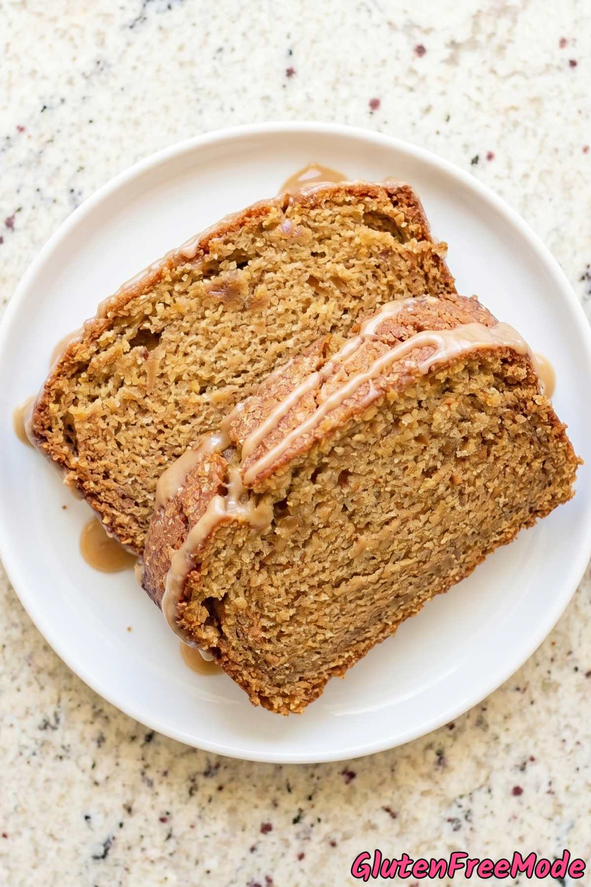 Rustic maple glazed brown sugar cookie bread