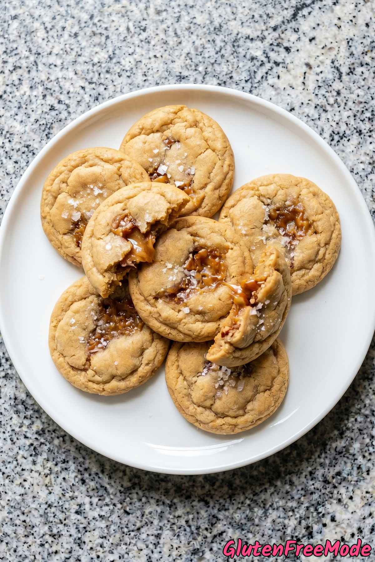 Decadent gluten free praline stuffed cookies