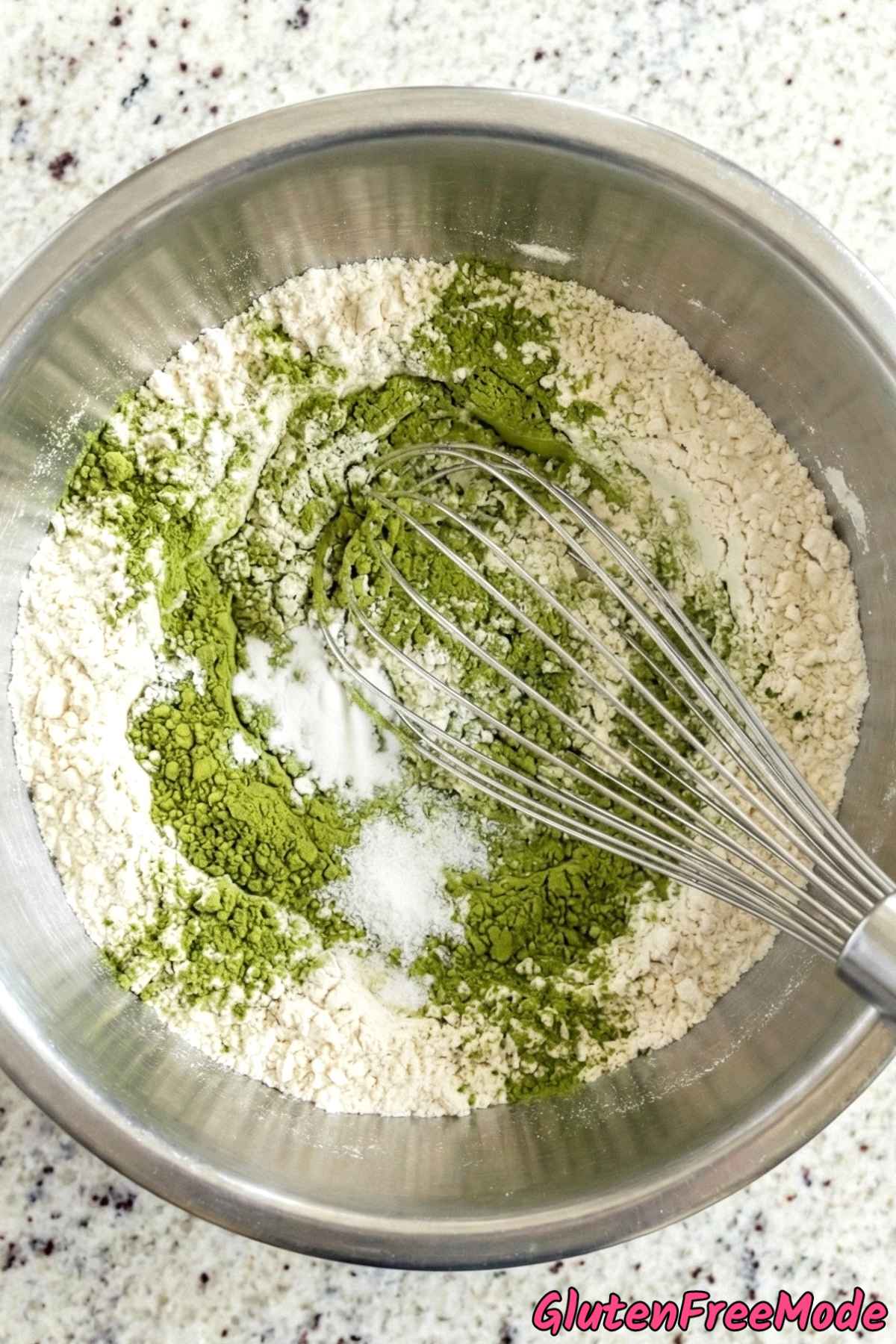 Gluten Free Matcha White Chocolate Cookies Step 1