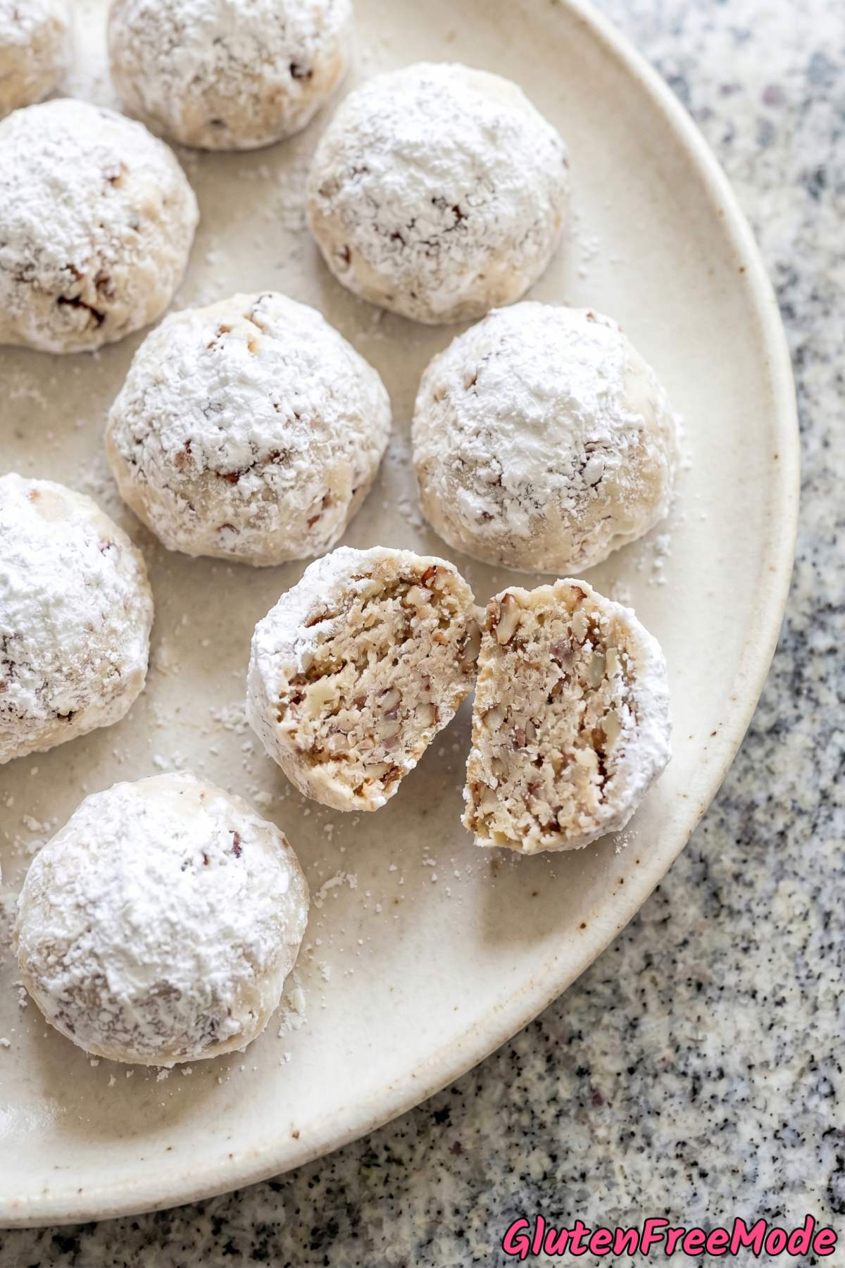Classic gluten free Mexican wedding cookies