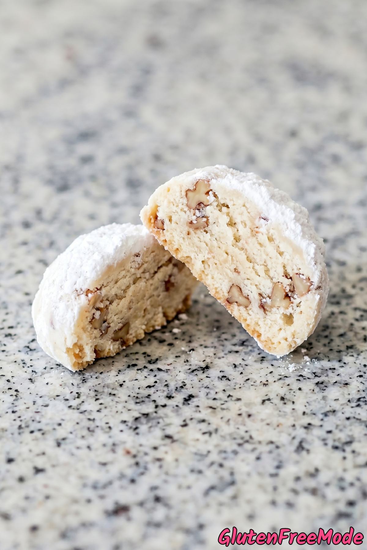 Tender gluten free Mexican wedding cookies