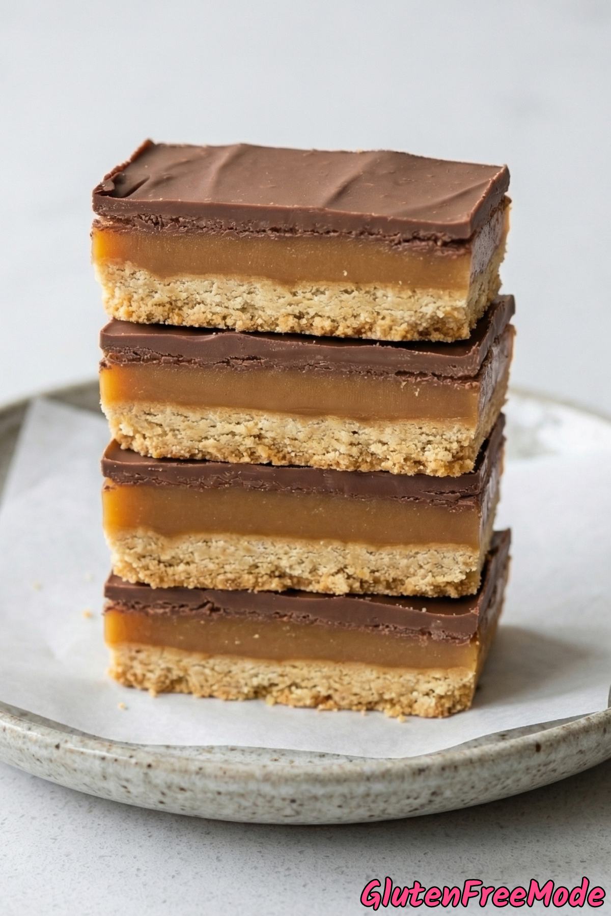 Decadent gluten free millionaire shortbread