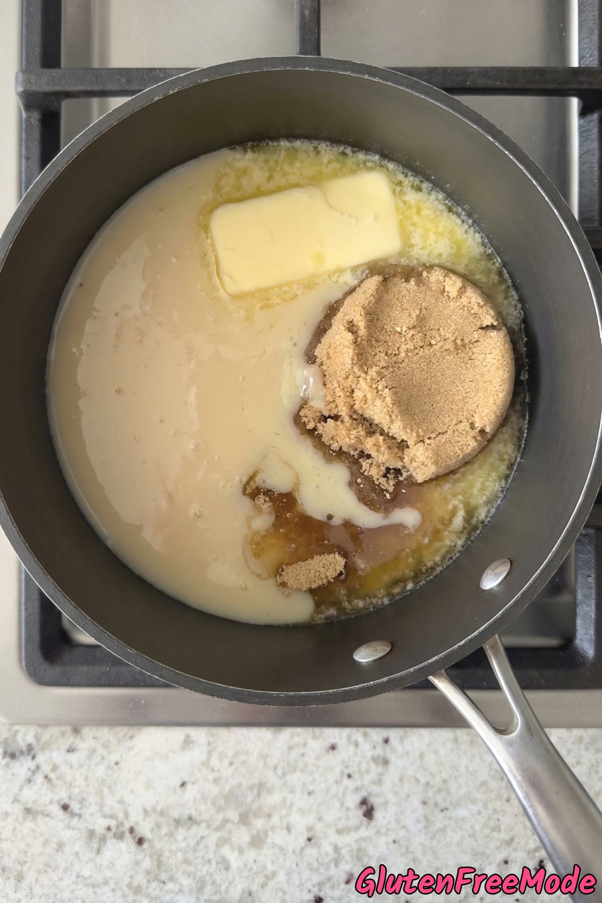 Gluten Free Millionaire Shortbread Bars Step 3