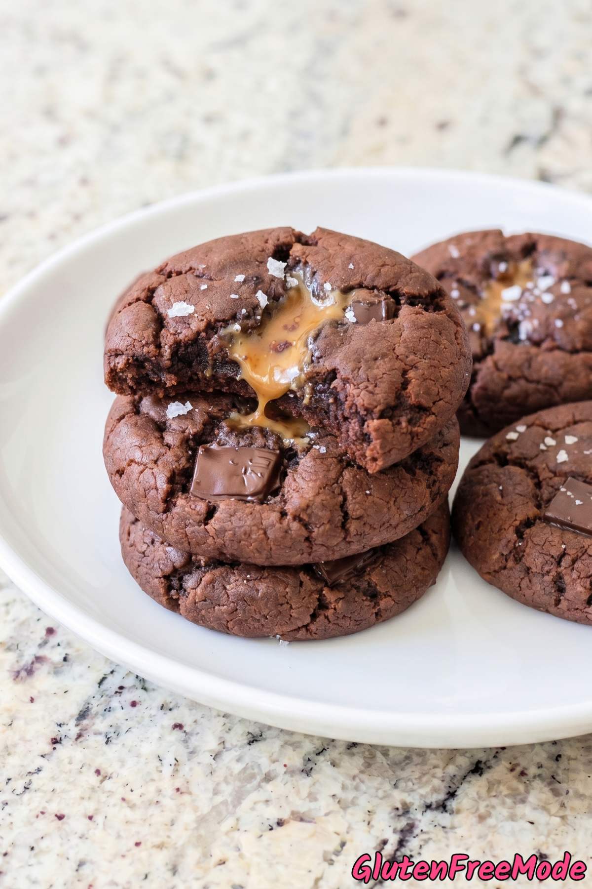 Irresistible miso caramel chocolate cookies GF