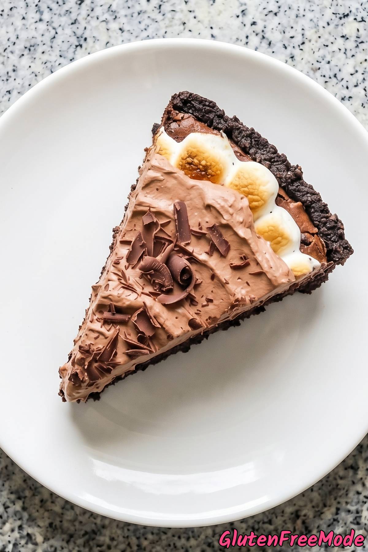 Velvety gluten free Mississippi mud pie
