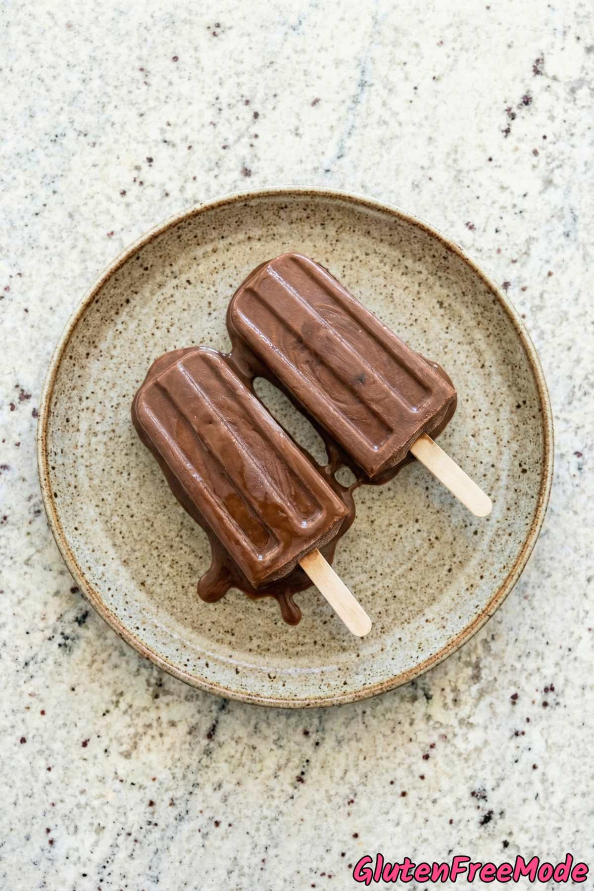 Indulgent gluten free mocha fudge pops