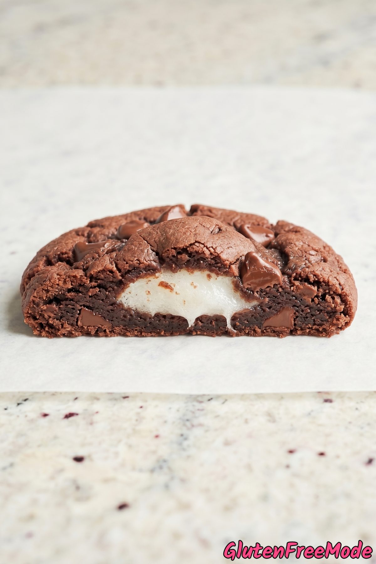 Soft gluten free mochi stuffed cookies