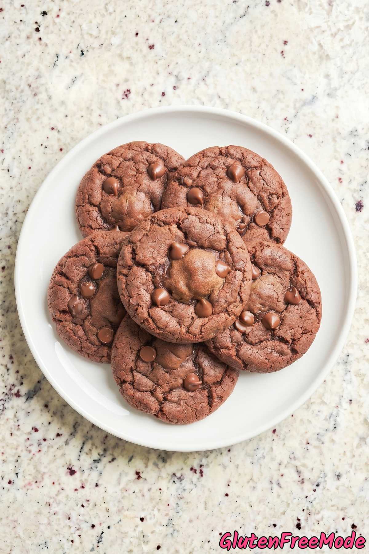 Decadent gluten free mochi chocolate cookies