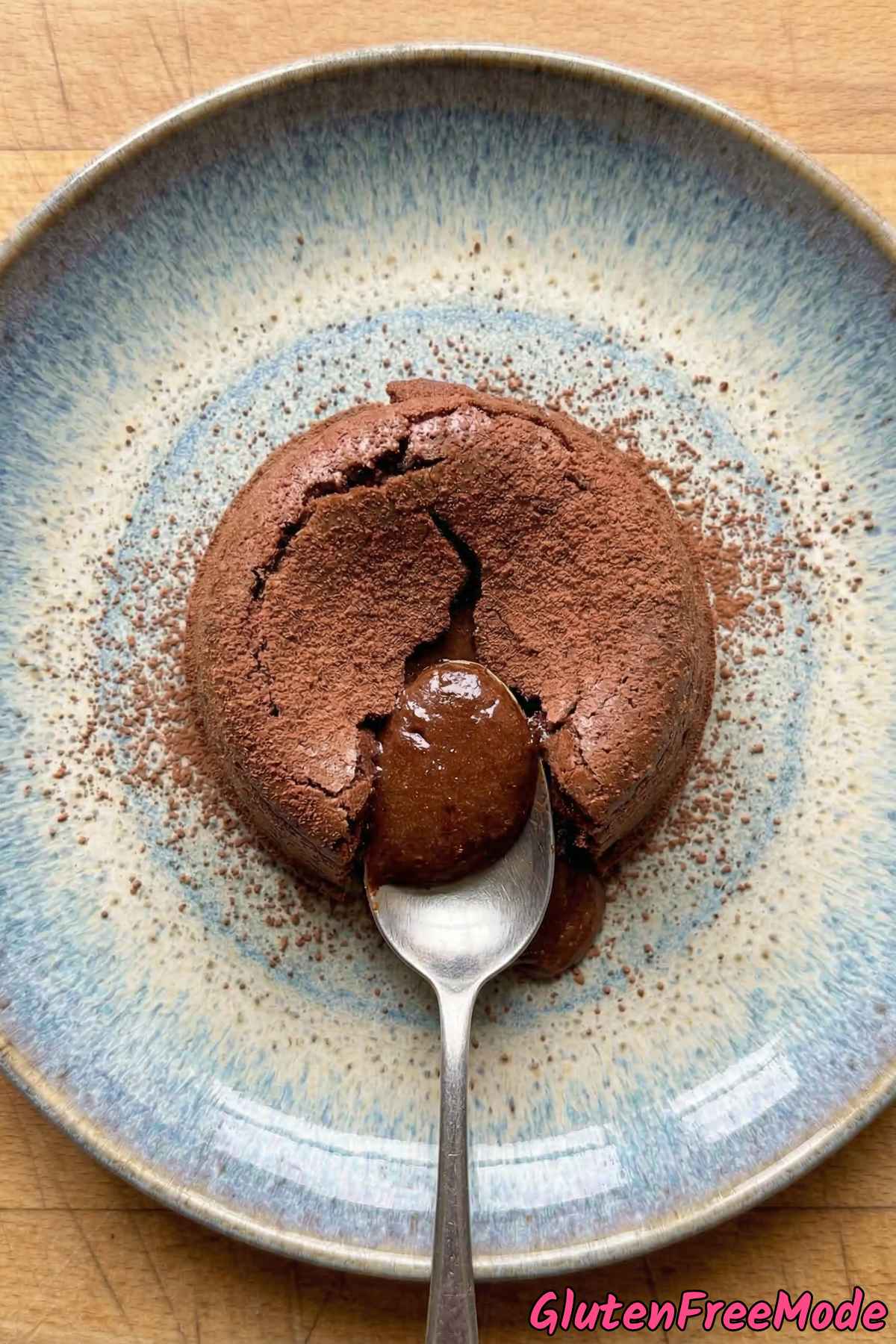 Velvety gluten free molten lava cakes