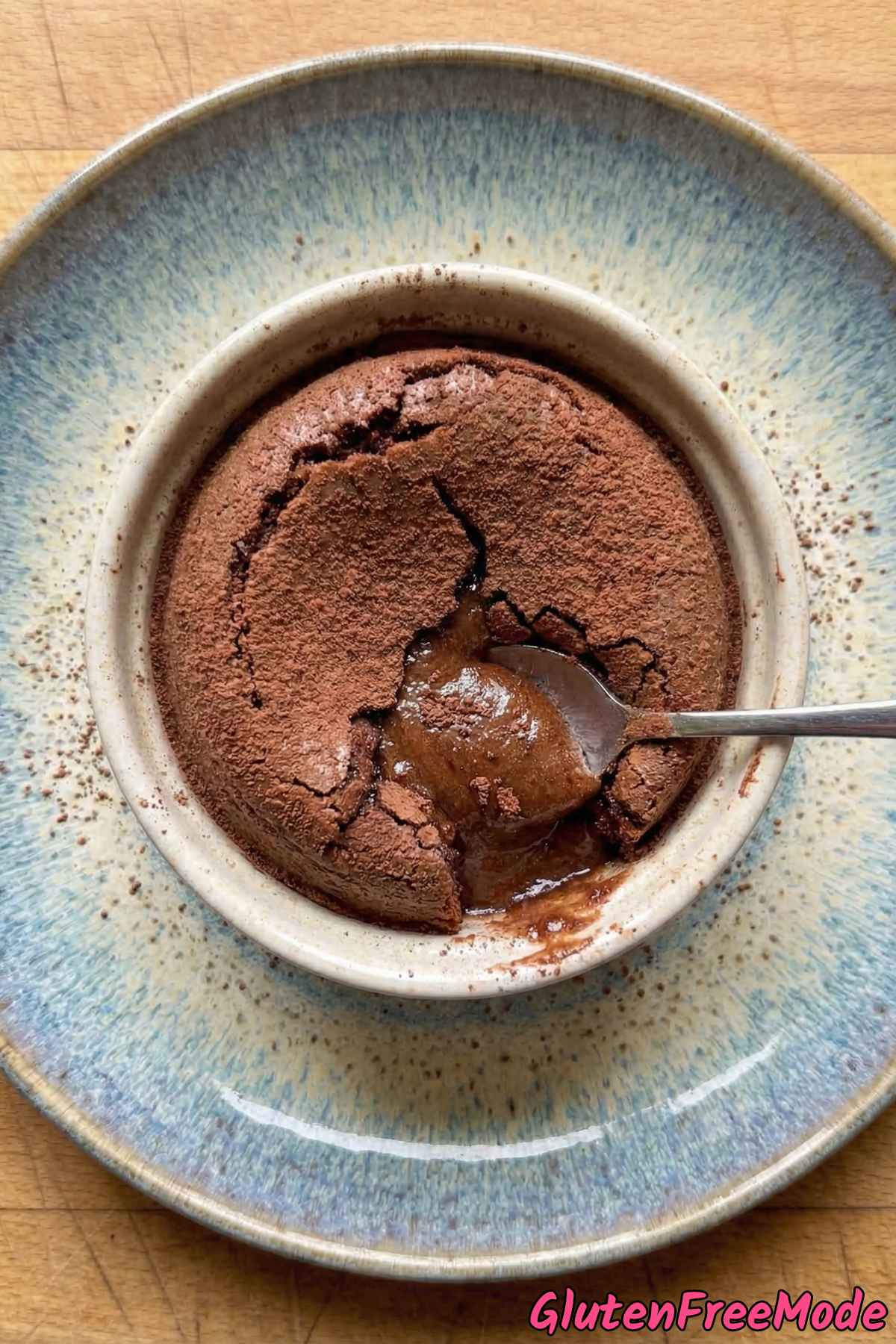 Irresistible gluten free molten lava cake