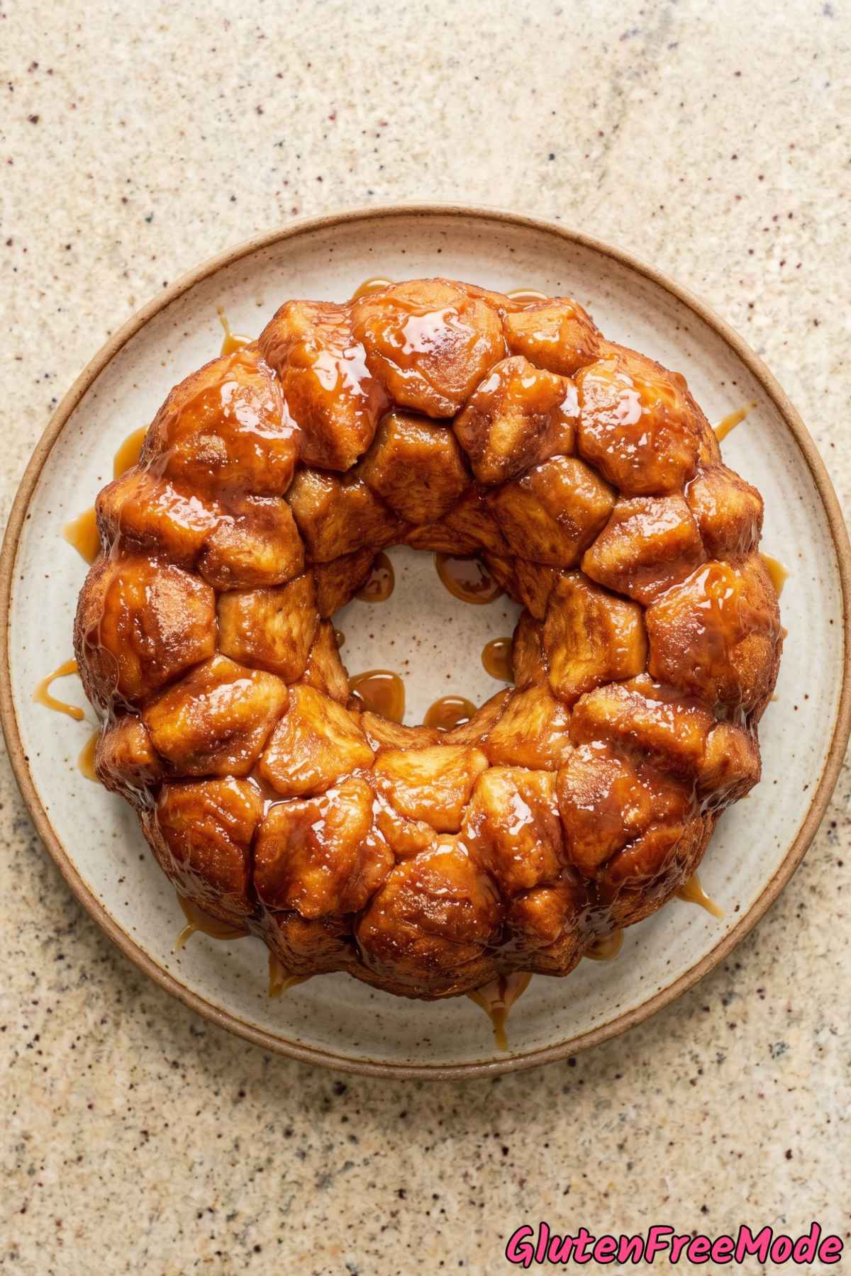 Fluffy gluten free monkey bread serving