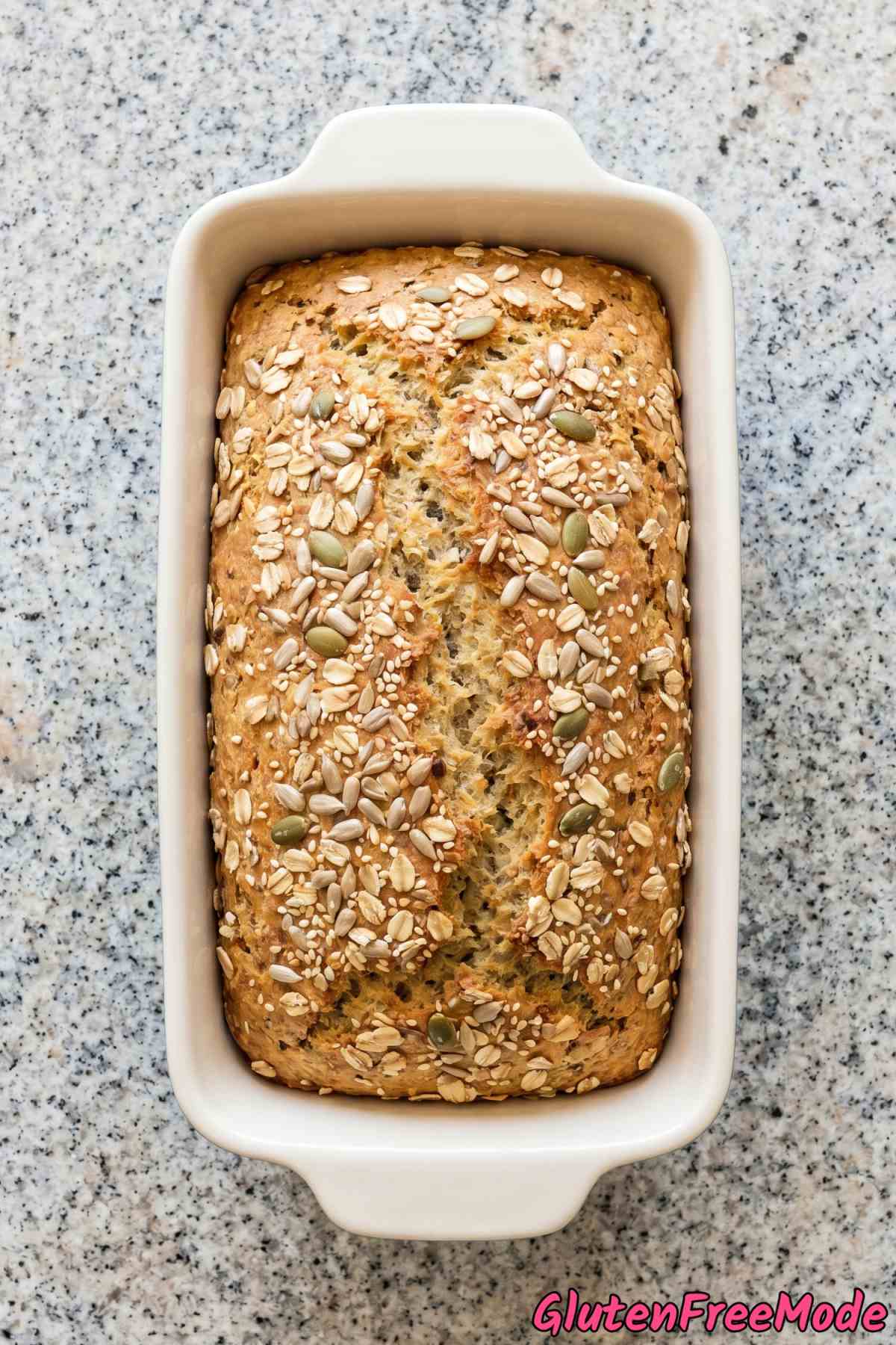 Rustic gluten free multigrain seed bread