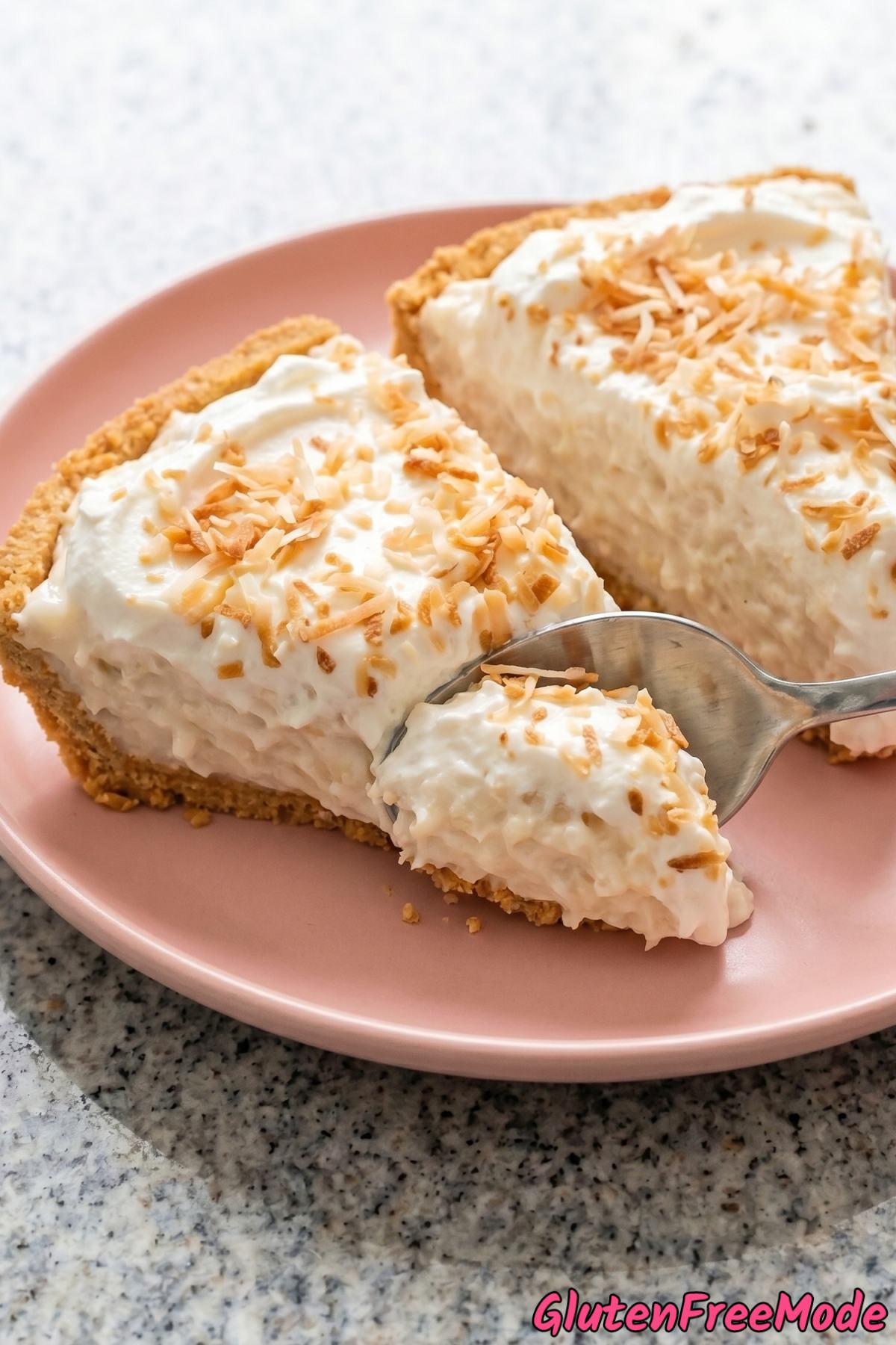 Silky no bake coconut cream cake dessert