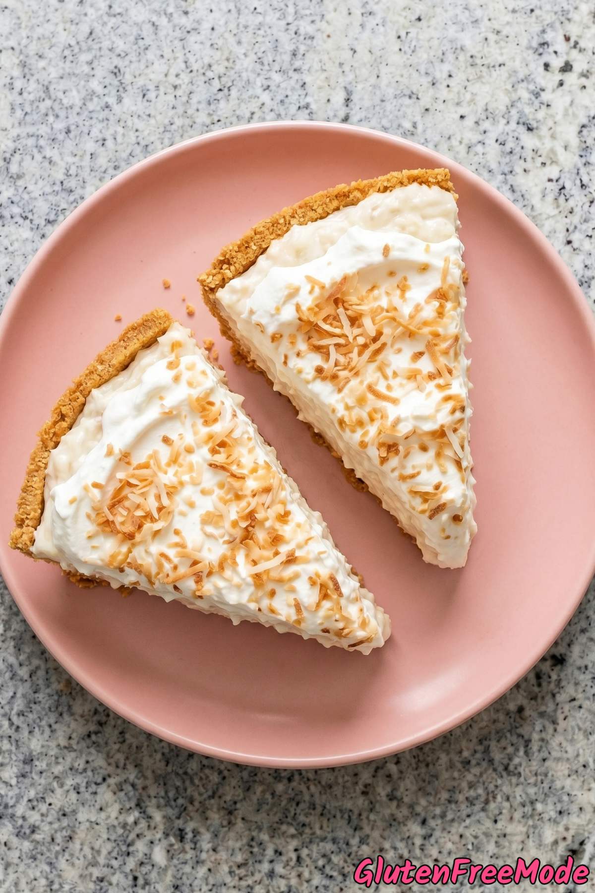 Light gluten free no bake coconut cream cake