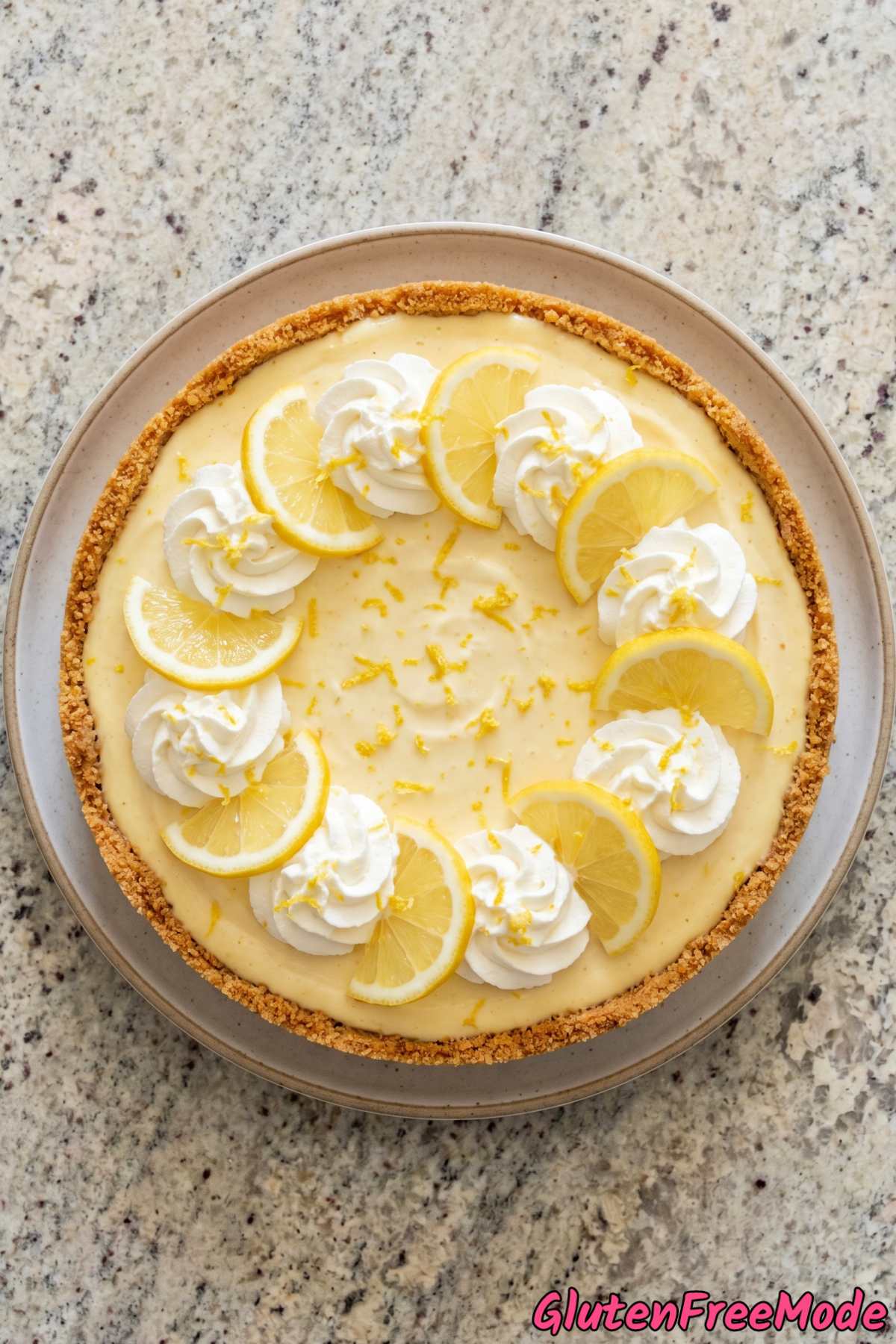 Smooth no bake lemon cheesecake gluten free