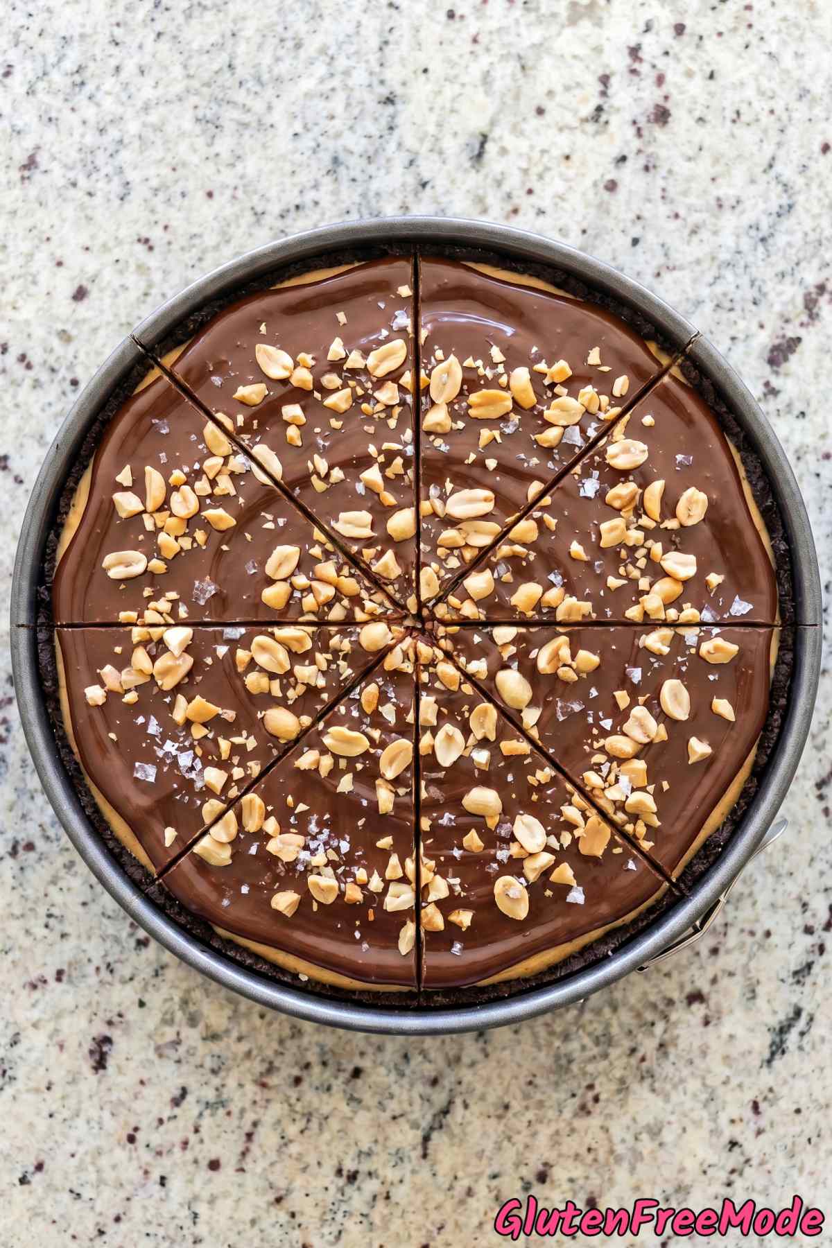 Luscious no bake peanut butter cheesecake