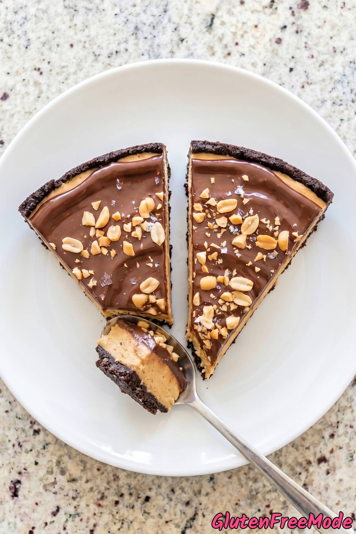 Smooth no bake peanut butter cheesecake
