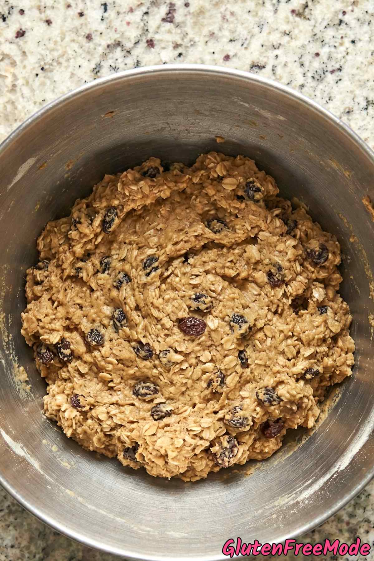 Gluten Free Oatmeal Raisin Cookies Step 3