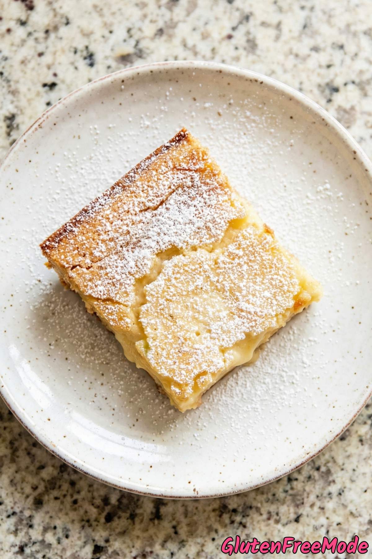 Homemade gluten free ooey gooey butter cake