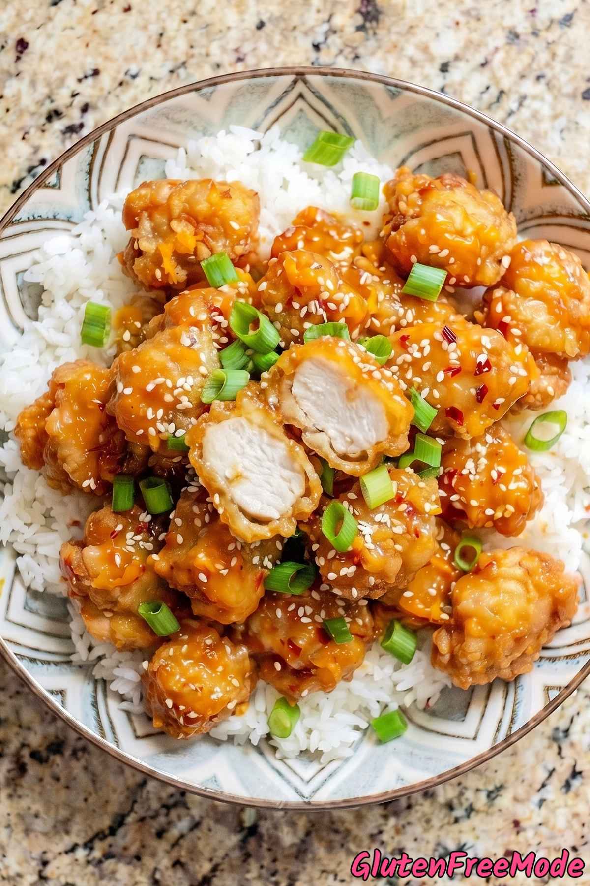 Savory gluten free orange chicken recipe