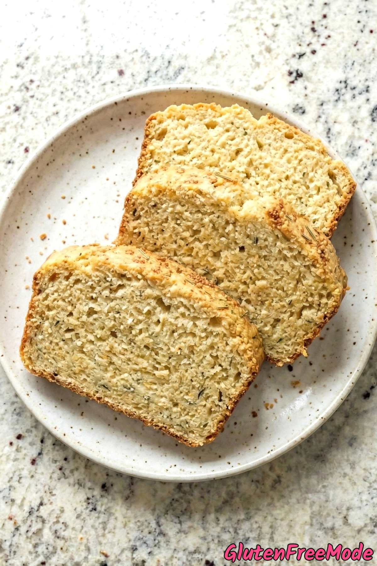 Golden gluten free parmesan herb loaf