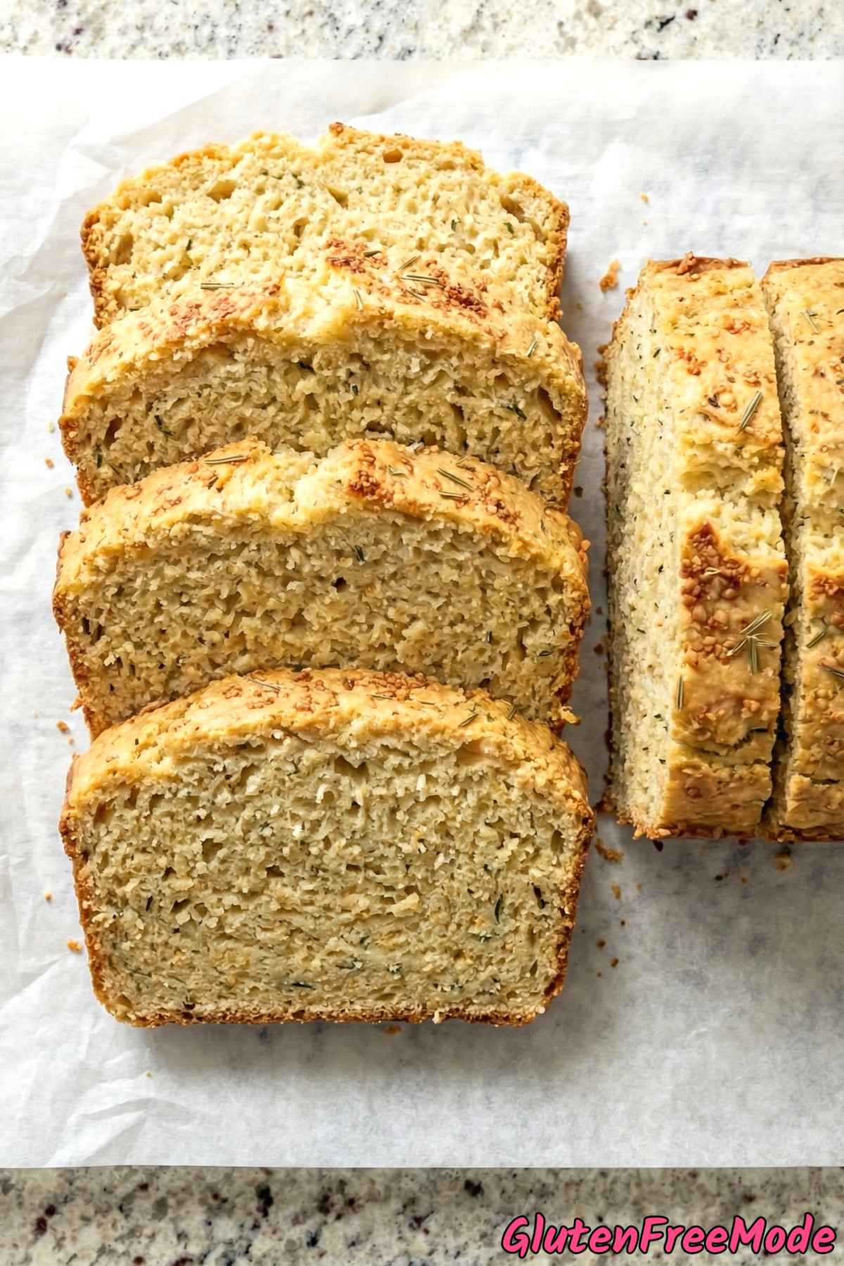 Hearty gluten free parmesan herb loaf