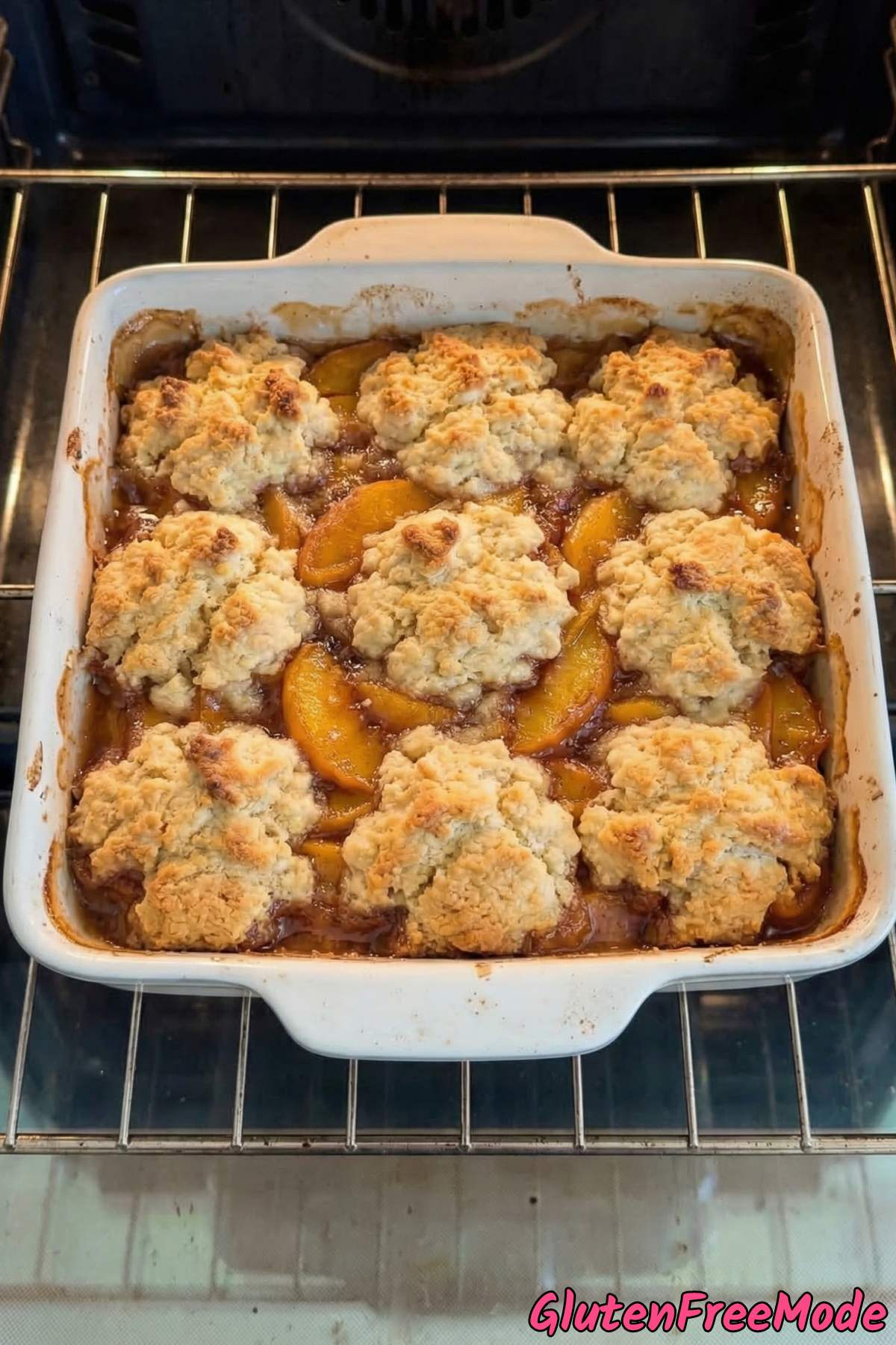 Gluten Free Peach Cobbler Step 5