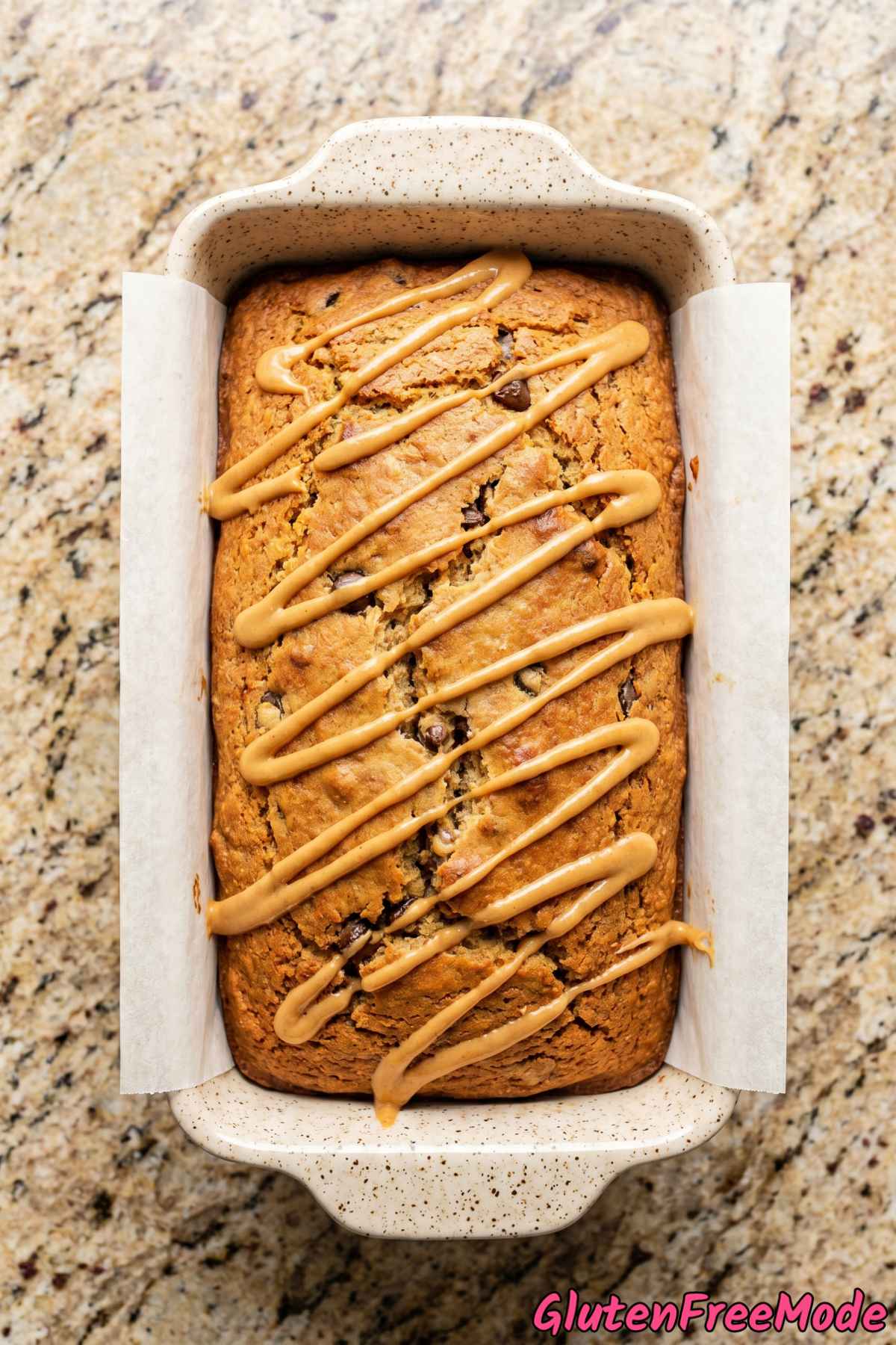Wholesome peanut butter cookie dough bread