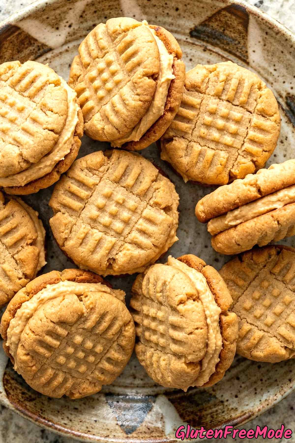 Wholesome peanut butter sandwich cookies