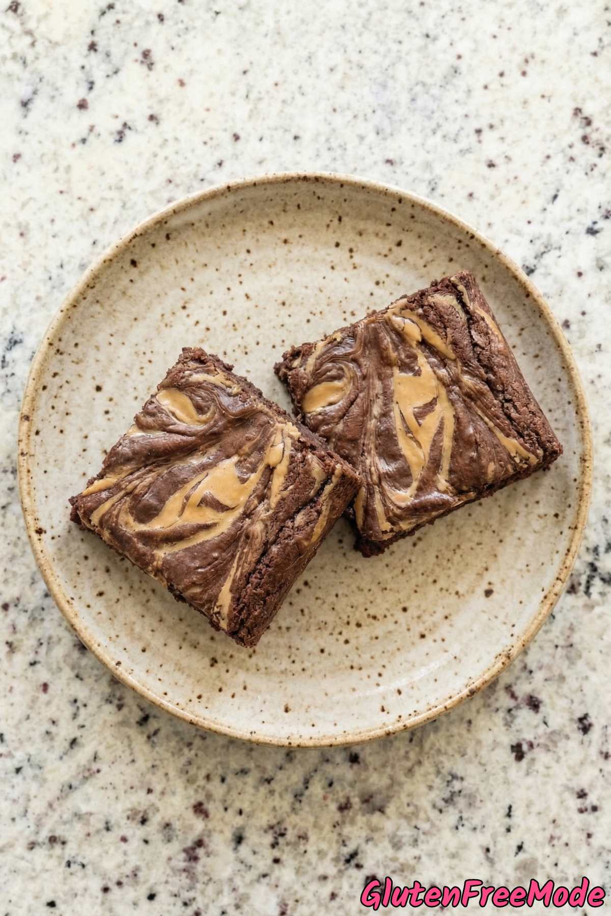 Fudgy gluten free peanut butter swirl brownies