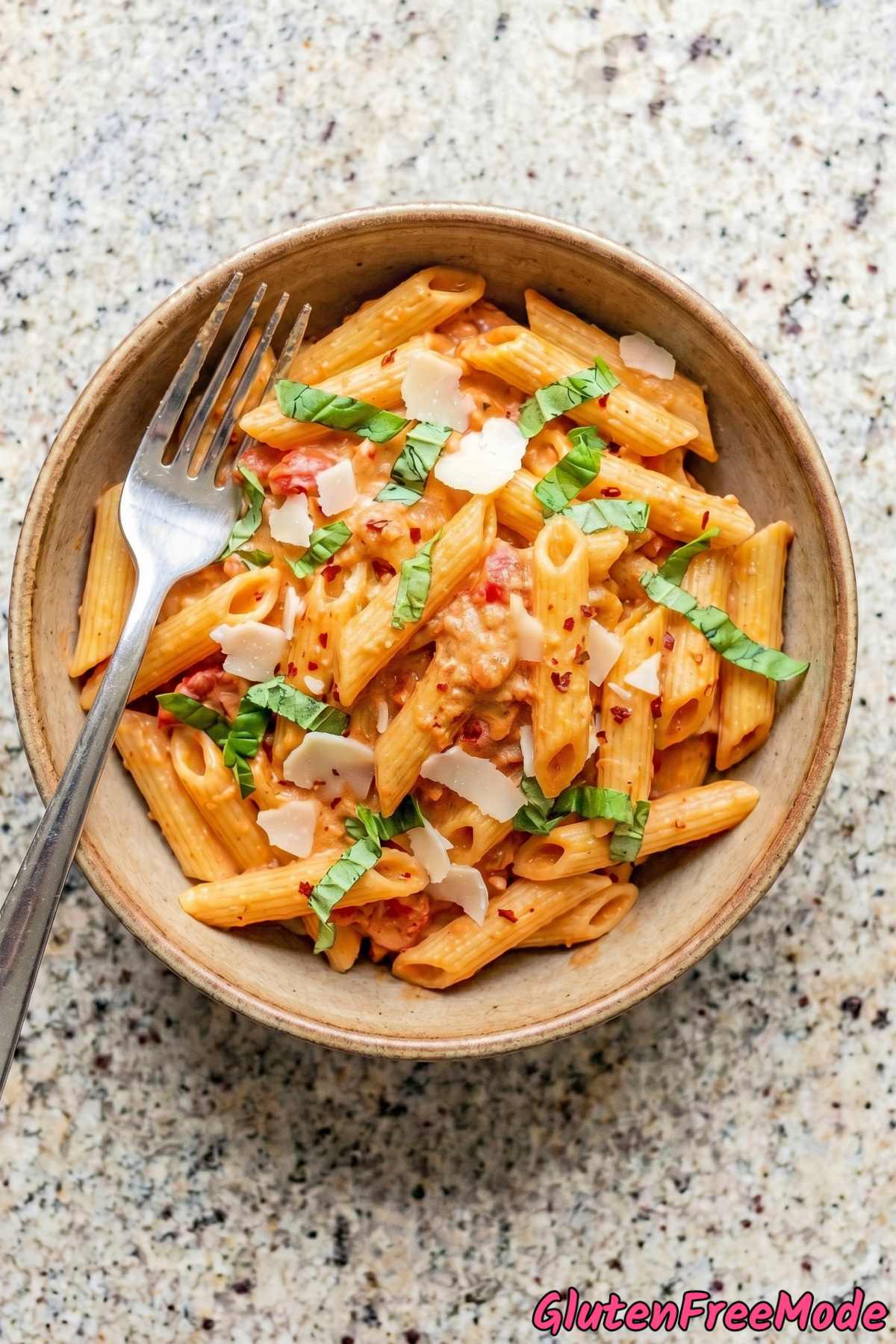 Luscious gluten free penne alla vodka