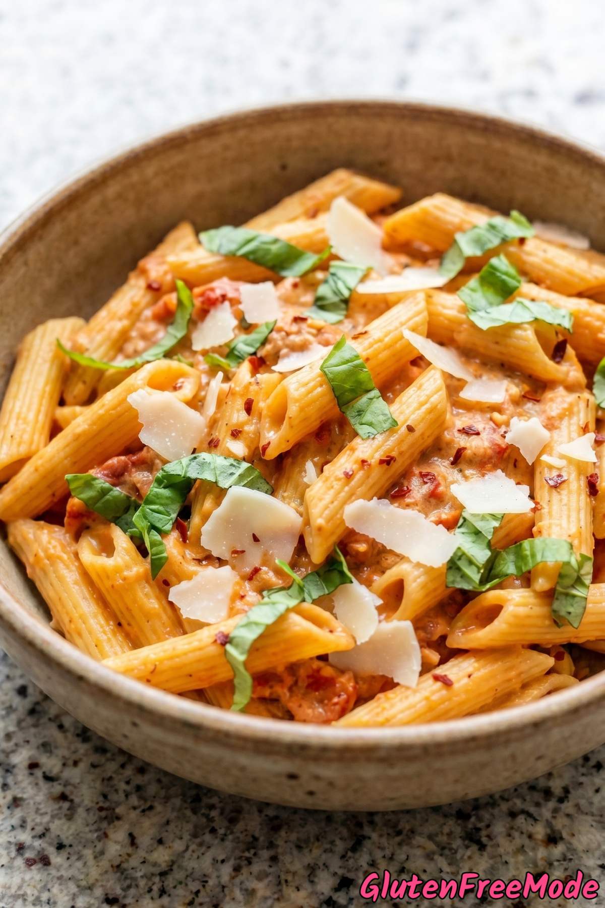 Decadent gluten free penne alla vodka