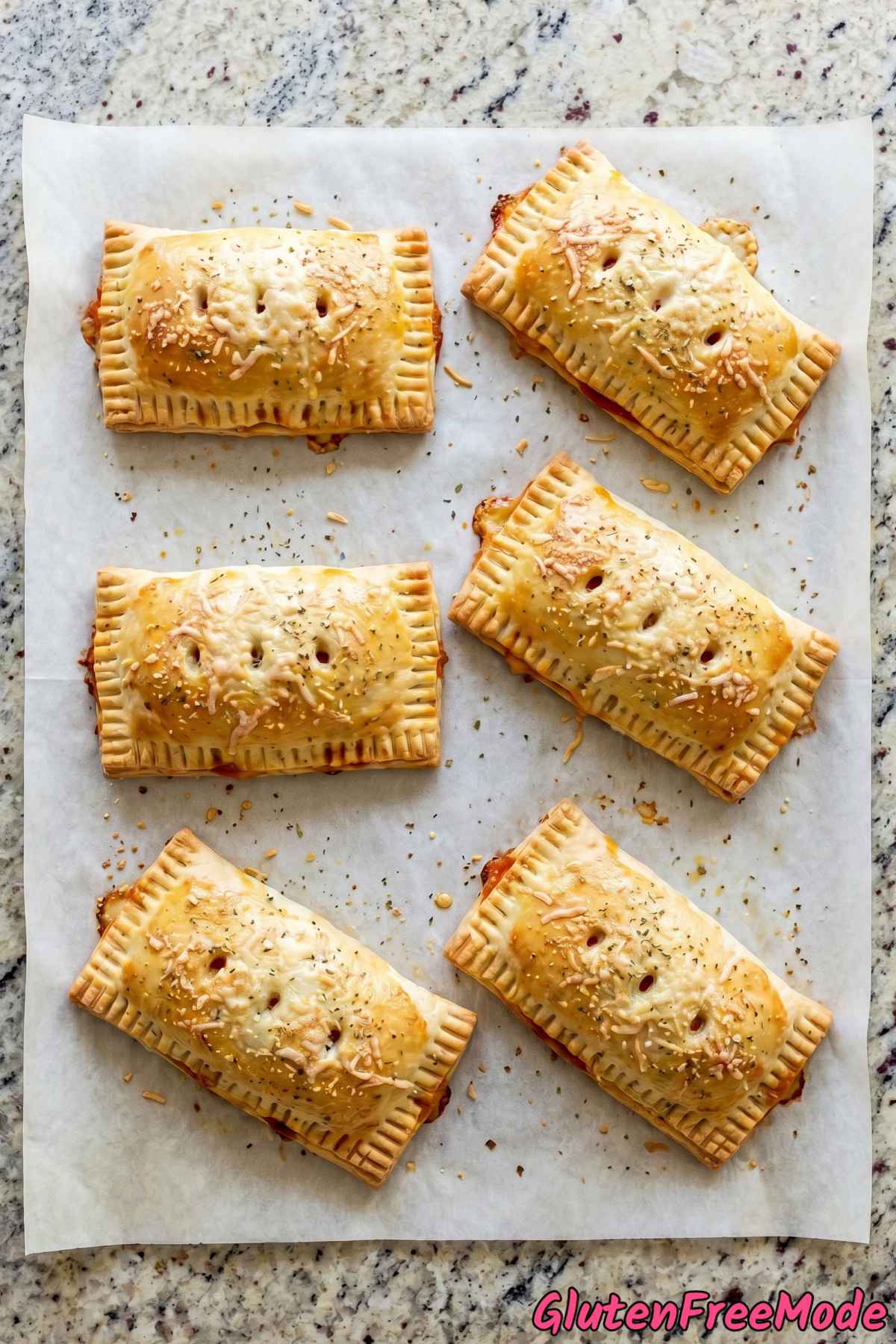 Crispy gluten free pepperoni pizza hot pockets