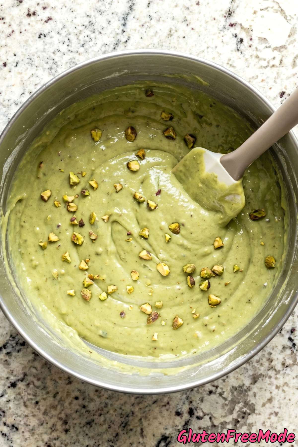 Gluten Free Pistachio Pudding Cake Step 3
