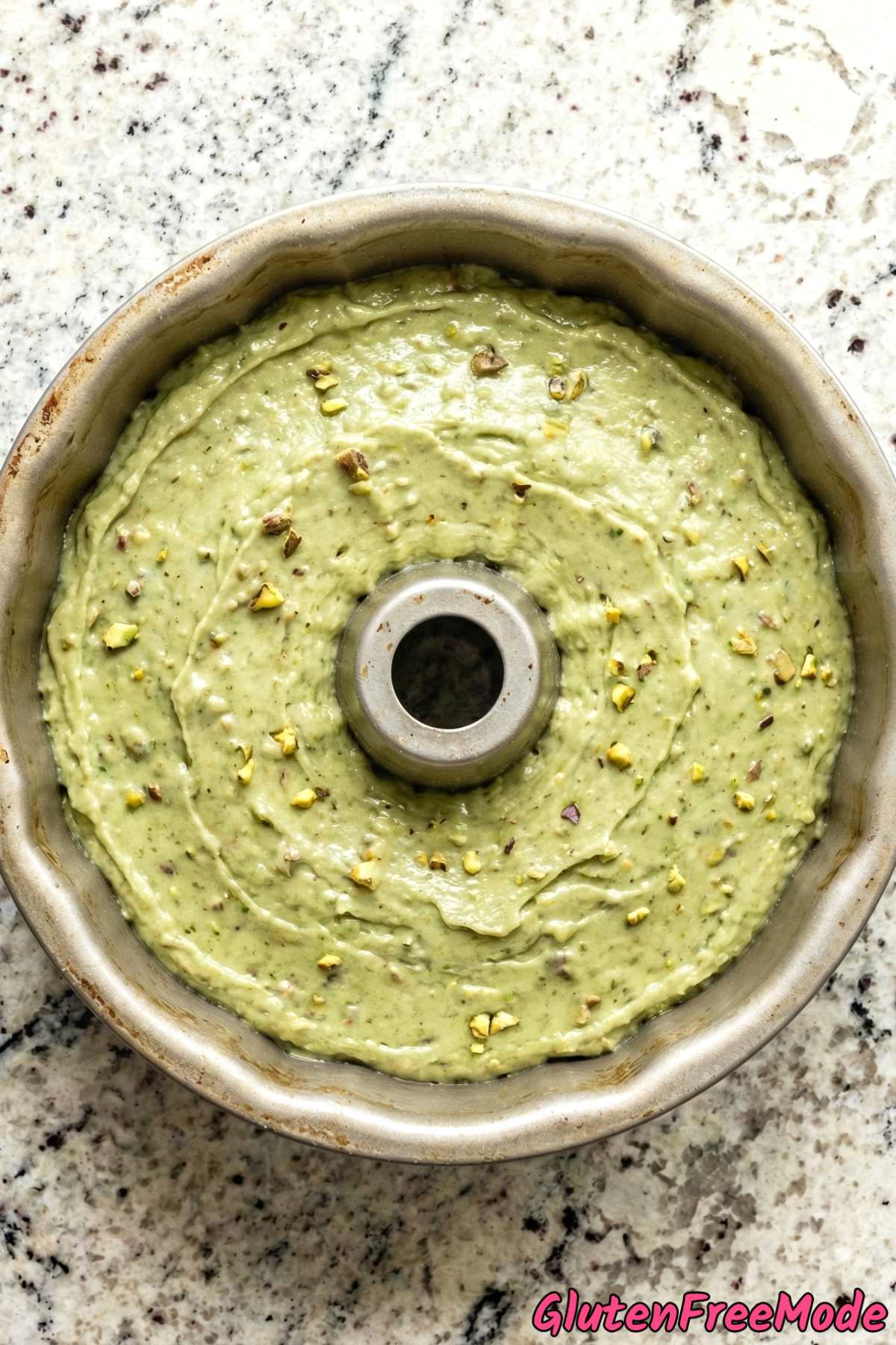 Gluten Free Pistachio Pudding Cake Step 4