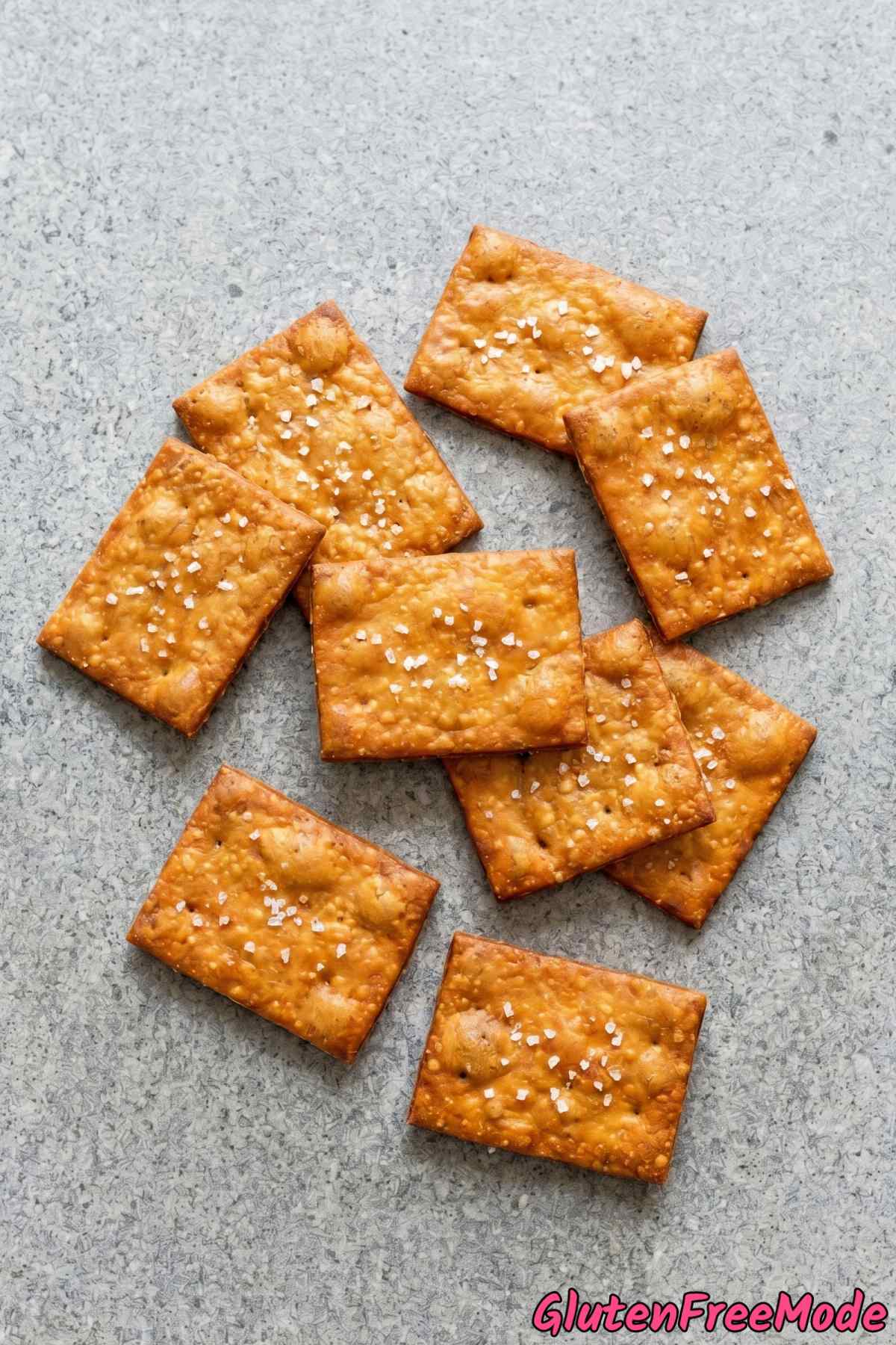 light and crispy pretzel crisps