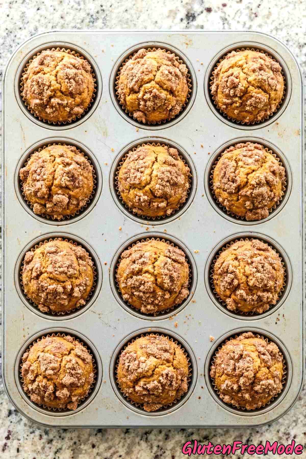 Wholesome gluten free pumpkin spice muffins