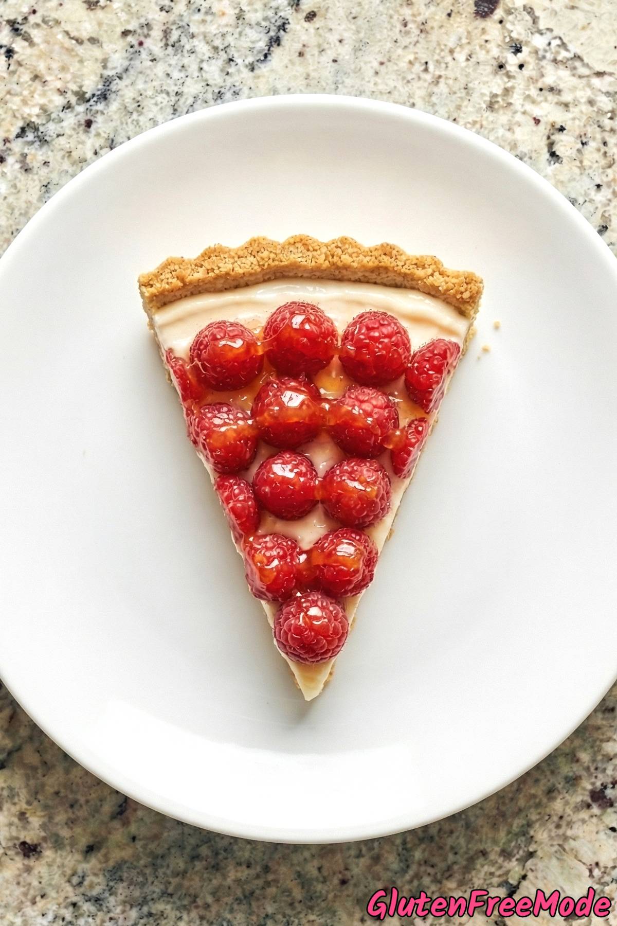 Vibrant gluten free raspberry almond tart