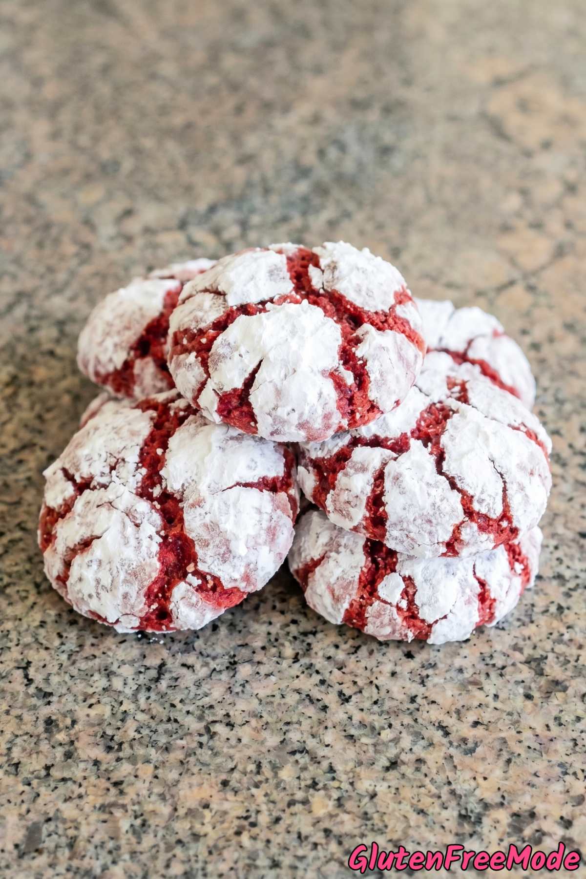 Irresistible red velvet crinkle cookies