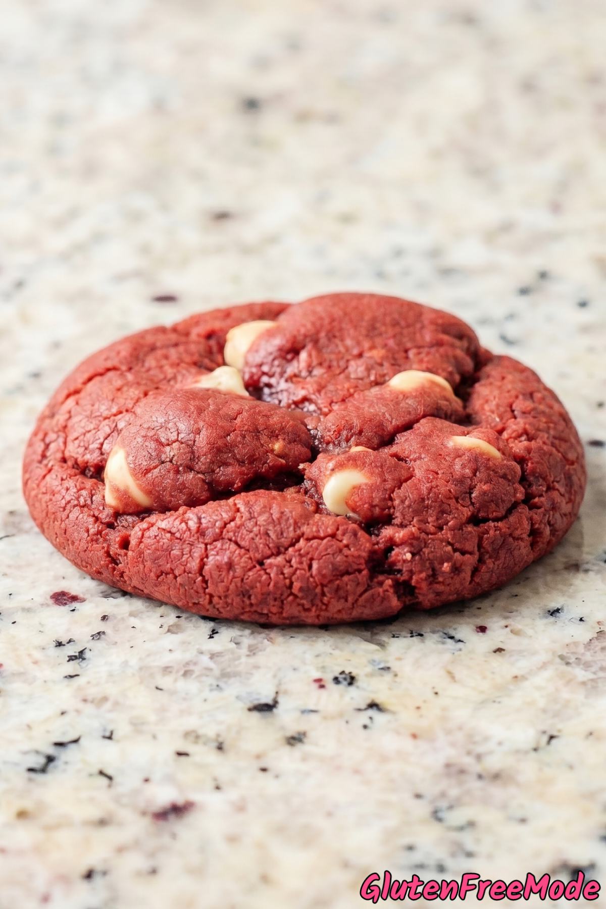 Soft gluten free red velvet lava cookies