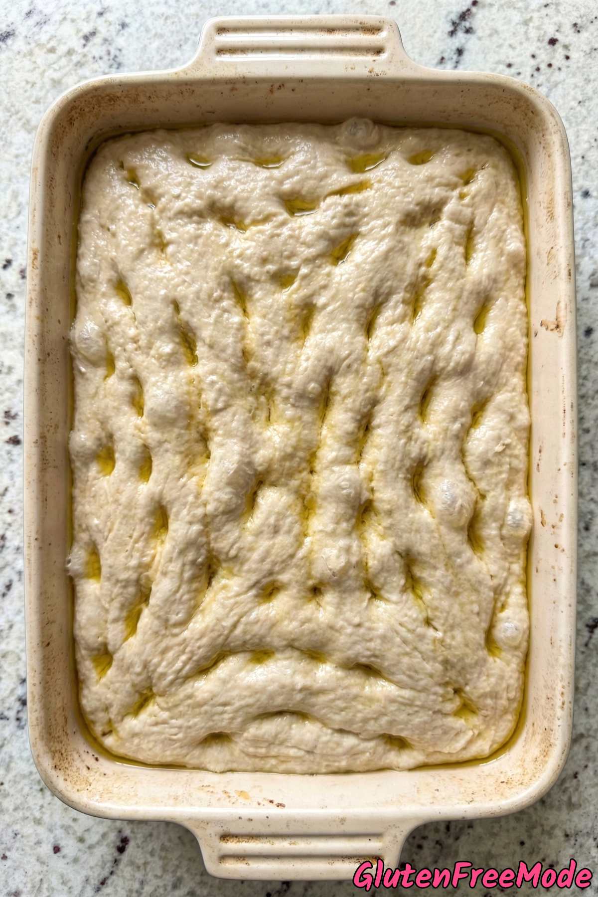 Gluten Free Rosemary & Sea Salt Focaccia Step 3