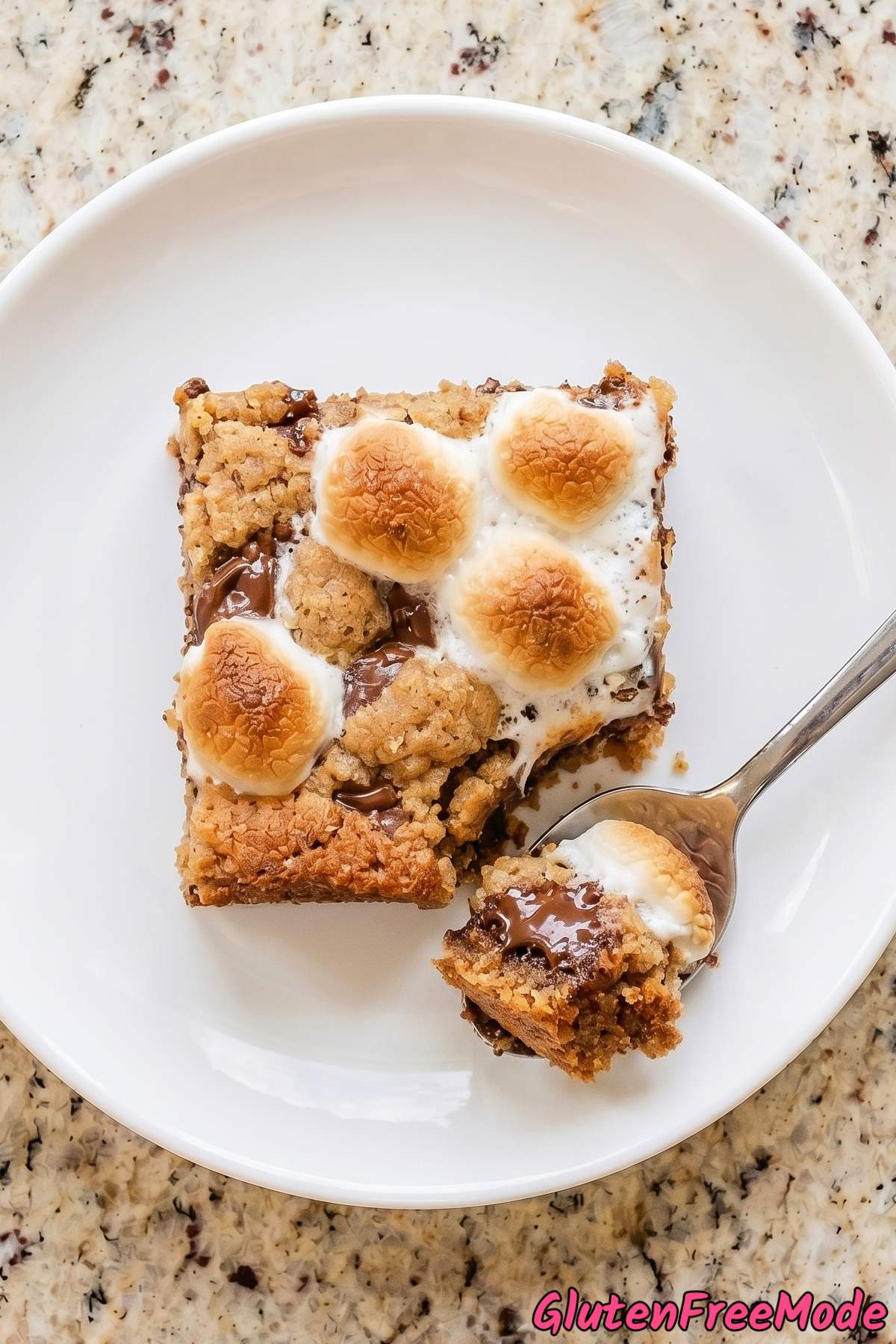 Golden gluten free s'mores bars dessert