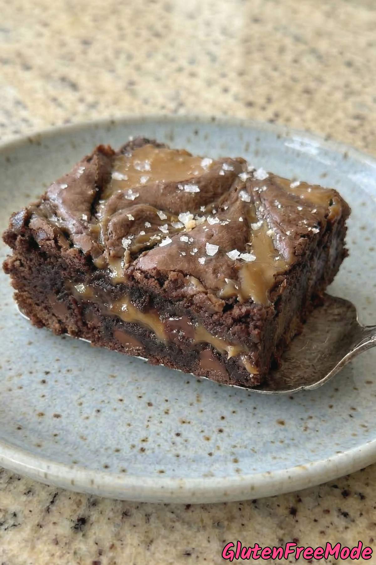 Decadent salted caramel brownies gluten free