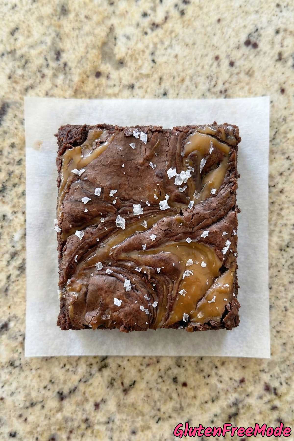 Irresistible salted caramel gluten free brownies