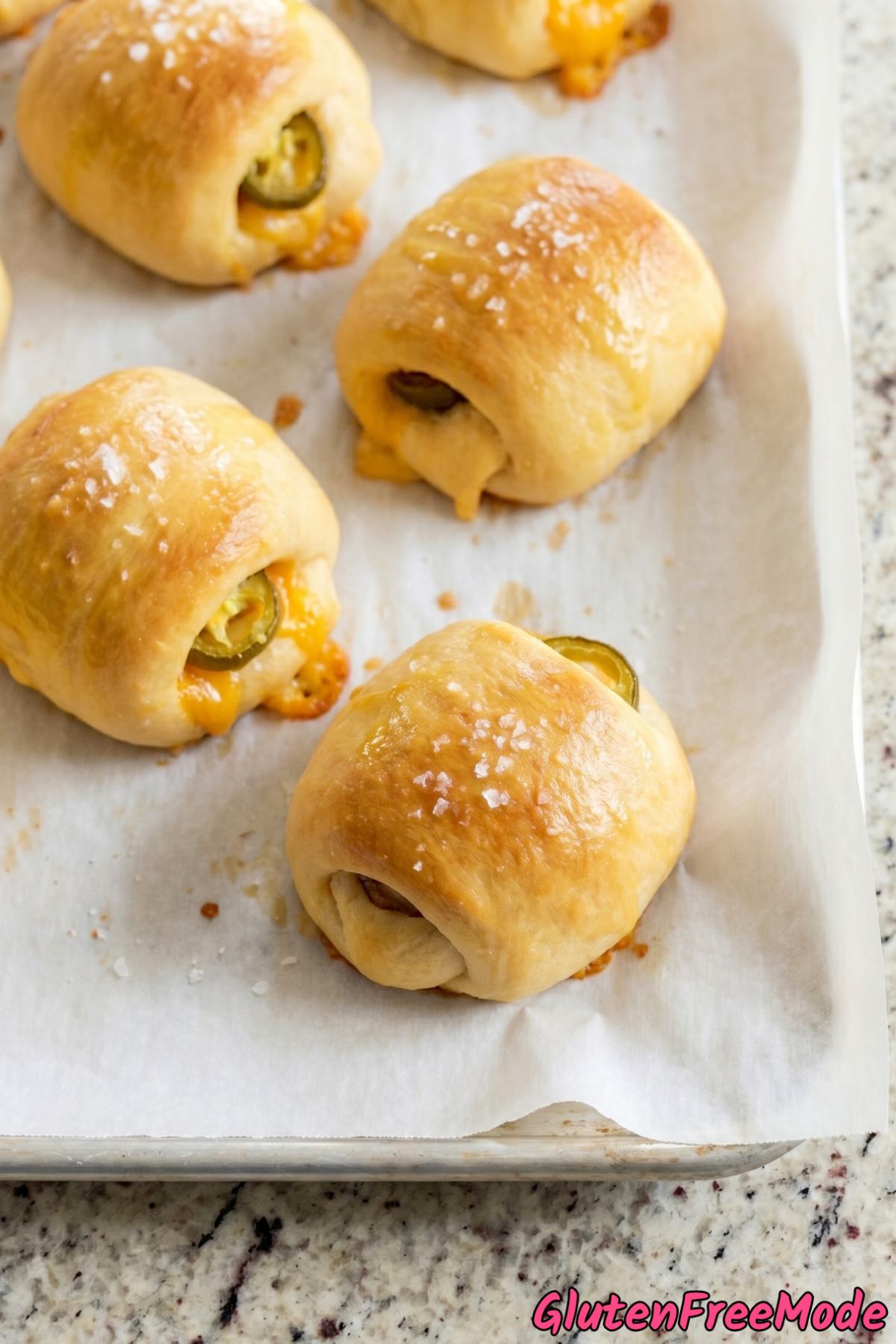 Hearty gluten free sausage cheese kolaches